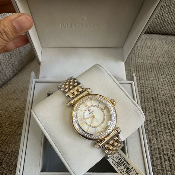 NWT MICHELE Caber Diamond Watch MWW16E000001 - Picture 6 of 16